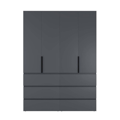 Купить Шкаф распашной комбинированный №10 ART IN HEAD Light 1600x500x2200 Графит (LTK0107000000). Фото