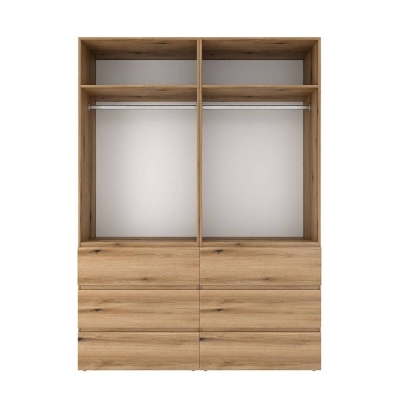 Шкаф распашной комбинированный №10 ART IN HEAD Light 1600x500x2200 Дуб Евок (LTK01010000000)