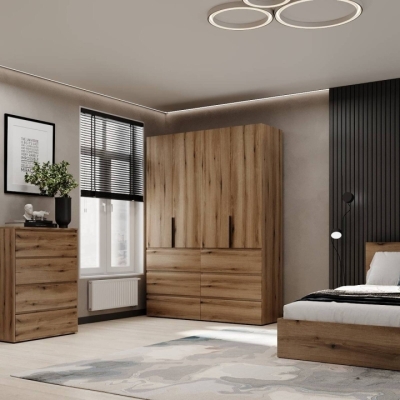 Шкаф распашной комбинированный №10 ART IN HEAD Light 1600x500x2200 Дуб Евок (LTK01010000000)