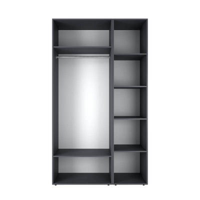 Шкаф распашной комбинированный №12 ART IN HEAD Light 1200x500x2200 Графит (LTK0127000000)
