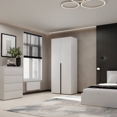 Шкаф распашной комбинированный №13 ART IN HEAD Light 800x500x2200 Белый бриллиант (LTK0131000000)