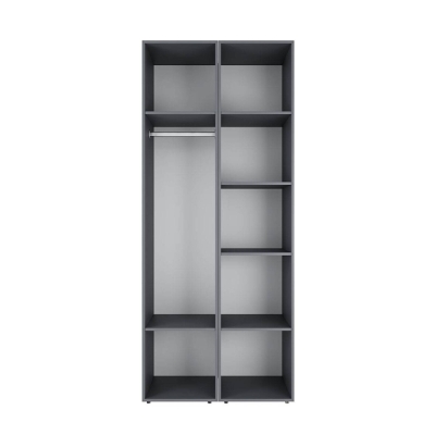 Шкаф распашной комбинированный №13 ART IN HEAD Light 800x500x2200 Графит (LTK0137000000)