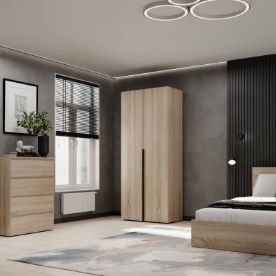 Шкаф распашной комбинированный №13 ART IN HEAD Light 800x500x2200 Дуб Сонома (LTK01313000000)