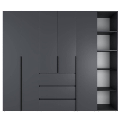 Шкаф распашной комбинированный №14 ART IN HEAD Light 2400x500x2200 Графит (LTK0147000000)