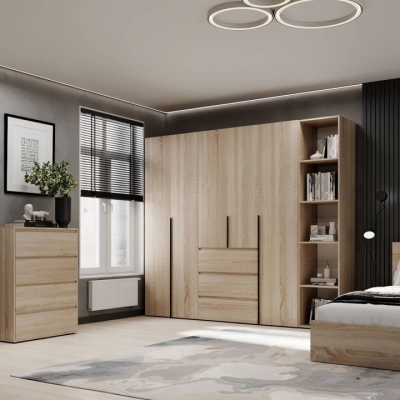 Шкаф распашной комбинированный №14 ART IN HEAD Light 2400x500x2200 Дуб Сонома (LTK01413000000)