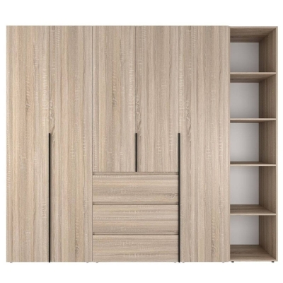 Шафа розпашна комбінована №14 ART IN HEAD Light 2400x500x2200 Дуб Сонома (LTK01413000000)