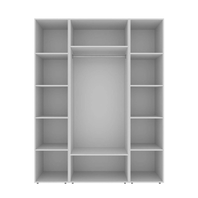 Шкаф распашной комбинированный №15 ART IN HEAD Light 1600x500x2200 Белый бриллиант (LTK0151000000)