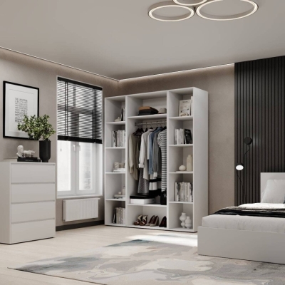 Шкаф распашной комбинированный №15 ART IN HEAD Light 1600x500x2200 Белый бриллиант (LTK0151000000)