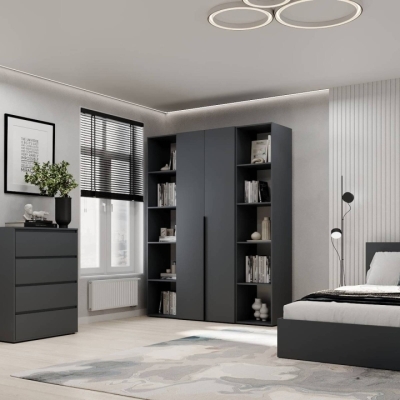 Шкаф распашной комбинированный №15 ART IN HEAD Light 1600x500x2200 Графит (LTK0157000000)