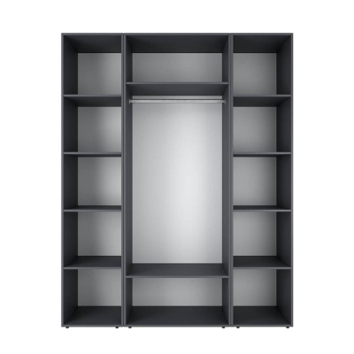 Шкаф распашной комбинированный №15 ART IN HEAD Light 1600x500x2200 Графит (LTK0157000000)
