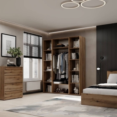 Шкаф распашной комбинированный №15 ART IN HEAD Light 1600x500x2200 Дуб Эвок (LTK01510000000)