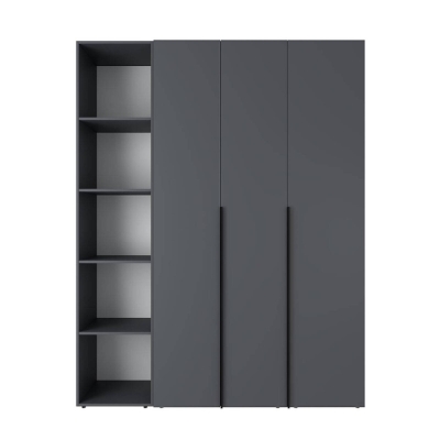 Шкаф распашной комбинированный №16 ART IN HEAD Light 1600x500x2200 Графит (LTK0167000000)