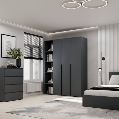 Шкаф распашной комбинированный №16 ART IN HEAD Light 1600x500x2200 Графит (LTK0167000000)