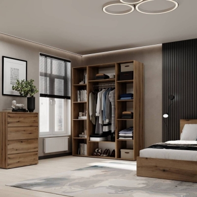 Шкаф распашной комбинированный №16 ART IN HEAD Light 1600x500x2200 Дуб Эвок (LTK01610000000)