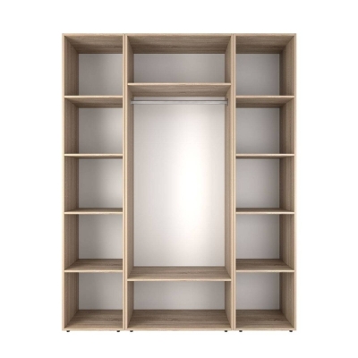 Шкаф распашной комбинированный №16 ART IN HEAD Light 1600x500x2200 Дуб Сонома (LTK01613000000)