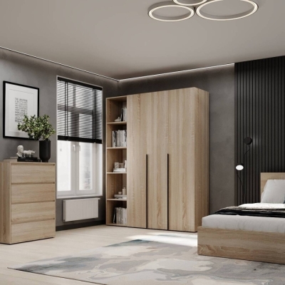 Шкаф распашной комбинированный №16 ART IN HEAD Light 1600x500x2200 Дуб Сонома (LTK01613000000)