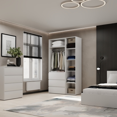 Шкаф распашной комбинированный №2 ART IN HEAD Light 1200x500x2200 Белый бриллиант (LTK021000000)