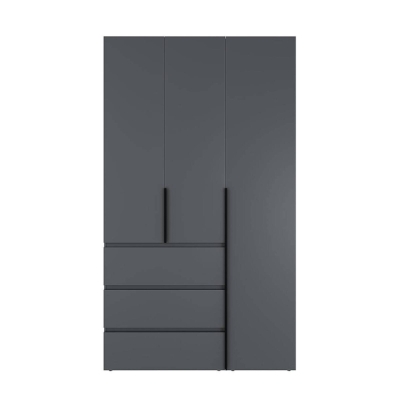 Шкаф распашной комбинированный №2 ART IN HEAD Light 1200x500x2200 Графит (LTK027000000)