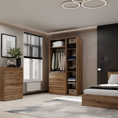 Шкаф распашной комбинированный №2 ART IN HEAD Light 1200x500x2200 Дуб Эвок (LTK0210000000)