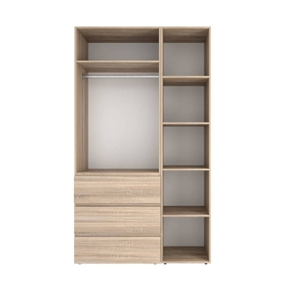 Шкаф распашной комбинированный №2 ART IN HEAD Light 1200x500x2200 Дуб Сонома (LTK0213000000)