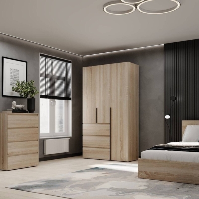 Шкаф распашной комбинированный №2 ART IN HEAD Light 1200x500x2200 Дуб Сонома (LTK0213000000)