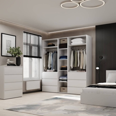 Шкаф распашной комбинированный №3 ART IN HEAD Light 2000x500x2200 Белый бриллиант (LTK031000000)