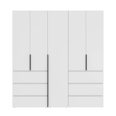 Шкаф распашной комбинированный №3 ART IN HEAD Light 2000x500x2200 Белый бриллиант (LTK031000000)