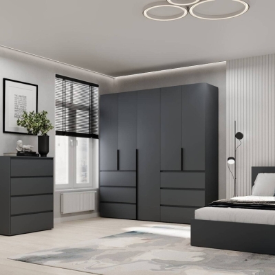 Шкаф распашной комбинированный №3 ART IN HEAD Light 2000x500x2200 Графит (LTK037000000)