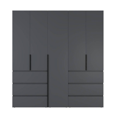 Купить Шкаф распашной комбинированный №3 ART IN HEAD Light 2000x500x2200 Графит (LTK037000000). Фото