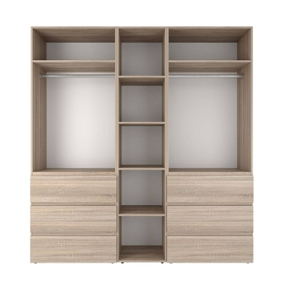 Шкаф распашной комбинированный №3 ART IN HEAD Light 2000x500x2200 Дуб Сонома (LTK0313000000)