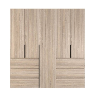 Купить Шкаф распашной комбинированный №3 ART IN HEAD Light 2000x500x2200 Дуб Сонома (LTK0313000000). Фото