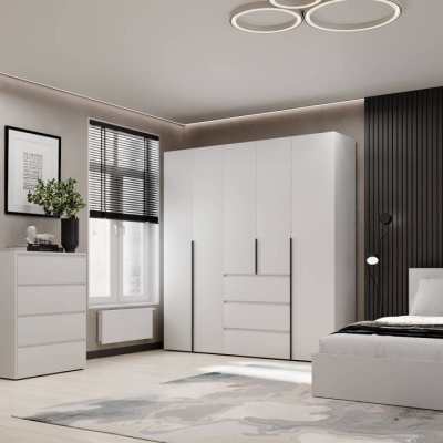 Шкаф распашной комбинированный №4 ART IN HEAD Light 2000x500x2200 Белый бриллиант (LTK041000000)