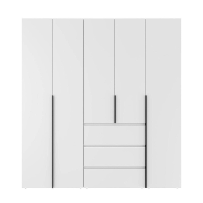 Купить Шкаф распашной комбинированный №4 ART IN HEAD Light 2000x500x2200 Белый бриллиант (LTK041000000). Фото