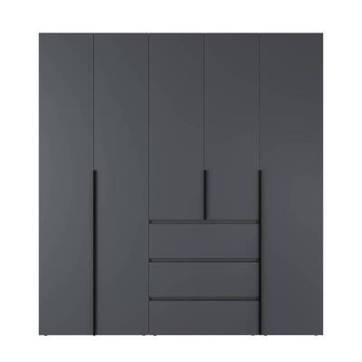 Шкаф распашной комбинированный №4 ART IN HEAD Light 2000x500x2200 Графит (LTK047000000)