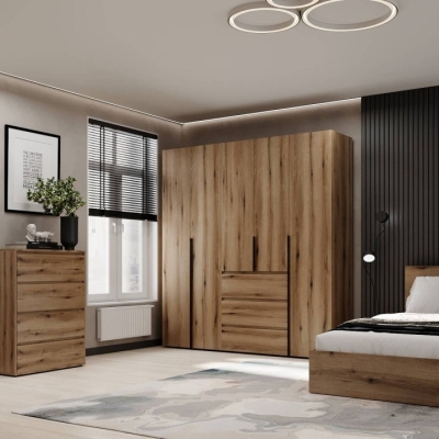 Шкаф распашной комбинированный №4 ART IN HEAD Light 2000x500x2200 Дуб Эвок (LTK0410000000)