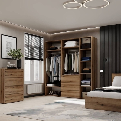 Шкаф распашной комбинированный №4 ART IN HEAD Light 2000x500x2200 Дуб Эвок (LTK0410000000)