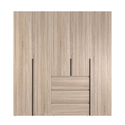 Шкаф распашной комбинированный №4 ART IN HEAD Light 2000x500x2200 Дуб Сонома (LTK0413000000)