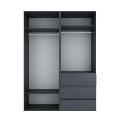 Шкаф распашной комбинированный №5 ART IN HEAD Light 1600x500x2200 Графит (LTK057000000)