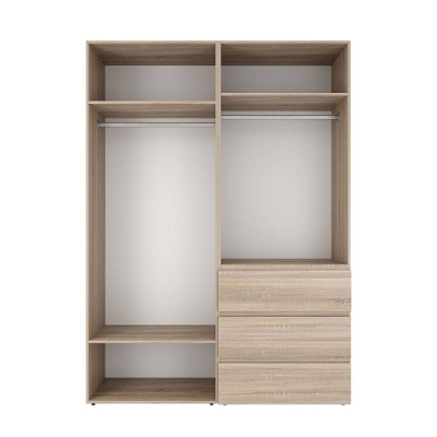 Шкаф распашной комбинированный №5 ART IN HEAD Light 1600x500x2200 Дуб Сонома (LTK0513000000)