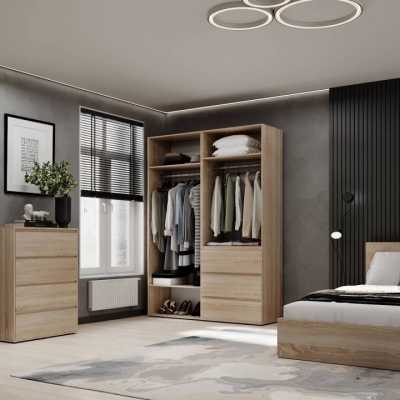 Шкаф распашной комбинированный №5 ART IN HEAD Light 1600x500x2200 Дуб Сонома (LTK0513000000)