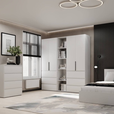 Шкаф распашной комбинированный №6 ART IN HEAD Light 2000x500x2200 Белый бриллиант (LTK061000000)