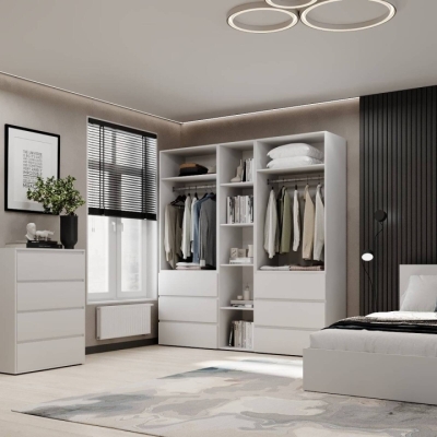 Шкаф распашной комбинированный №6 ART IN HEAD Light 2000x500x2200 Белый бриллиант (LTK061000000)