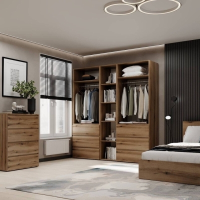 Шкаф распашной комбинированный №6 ART IN HEAD Light 2000x500x2200 Дуб Эвок (LTK0610000000)