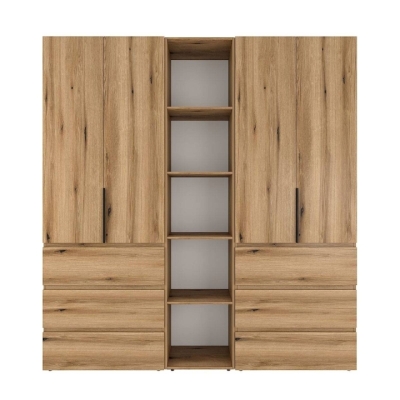 Шкаф распашной комбинированный №6 ART IN HEAD Light 2000x500x2200 Дуб Эвок (LTK0610000000)