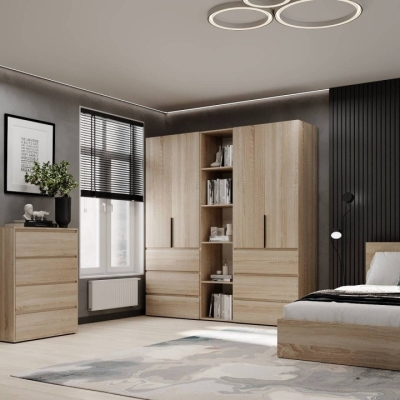 Шкаф распашной комбинированный №6 ART IN HEAD Light 2000x500x2200 Дуб Сонома (LTK0613000000)