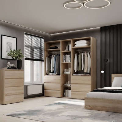 Шкаф распашной комбинированный №6 ART IN HEAD Light 2000x500x2200 Дуб Сонома (LTK0613000000)