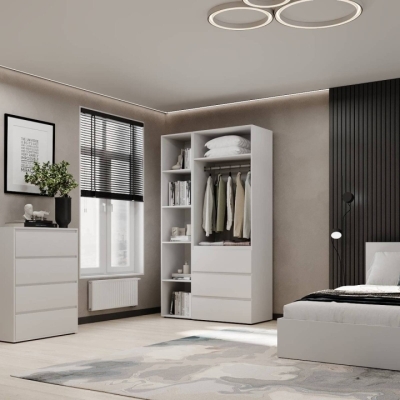 Шкаф распашной комбинированный №7 ART IN HEAD Light 1200x500x2200 Белый бриллиант (LTK071000000)