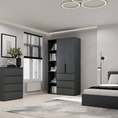 Шкаф распашной комбинированный №7 ART IN HEAD Light 1200x500x2200 Графит (LTK077000000)