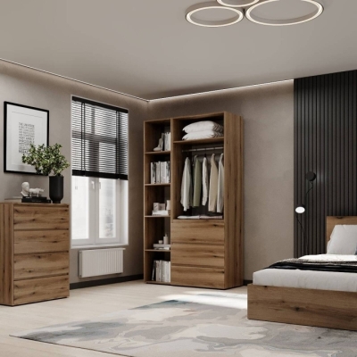 Шкаф распашной комбинированный №7 ART IN HEAD Light 1200x500x2200 Дуб Эвок (LTK0710000000)