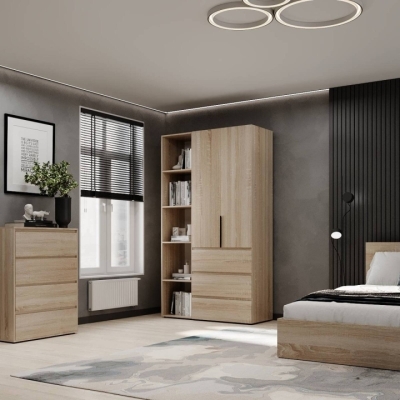 Шкаф распашной комбинированный №7 ART IN HEAD Light 1200x500x2200 Дуб Сонома (LTK0713000000)